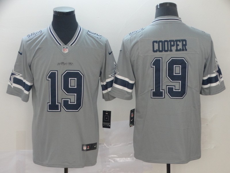 Men's Dallas Cowboys Amari Cooper #19 Gray Inverted Legend Jersey